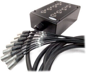 8-Way Stagebox 8 XLR Female to 8 XLR Male Tails