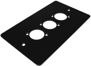 Kelsey Pre Punched Double Gang Plates Black - Image 2