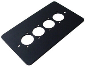 Kelsey Pre Punched Double Gang Plates Black - Image 3
