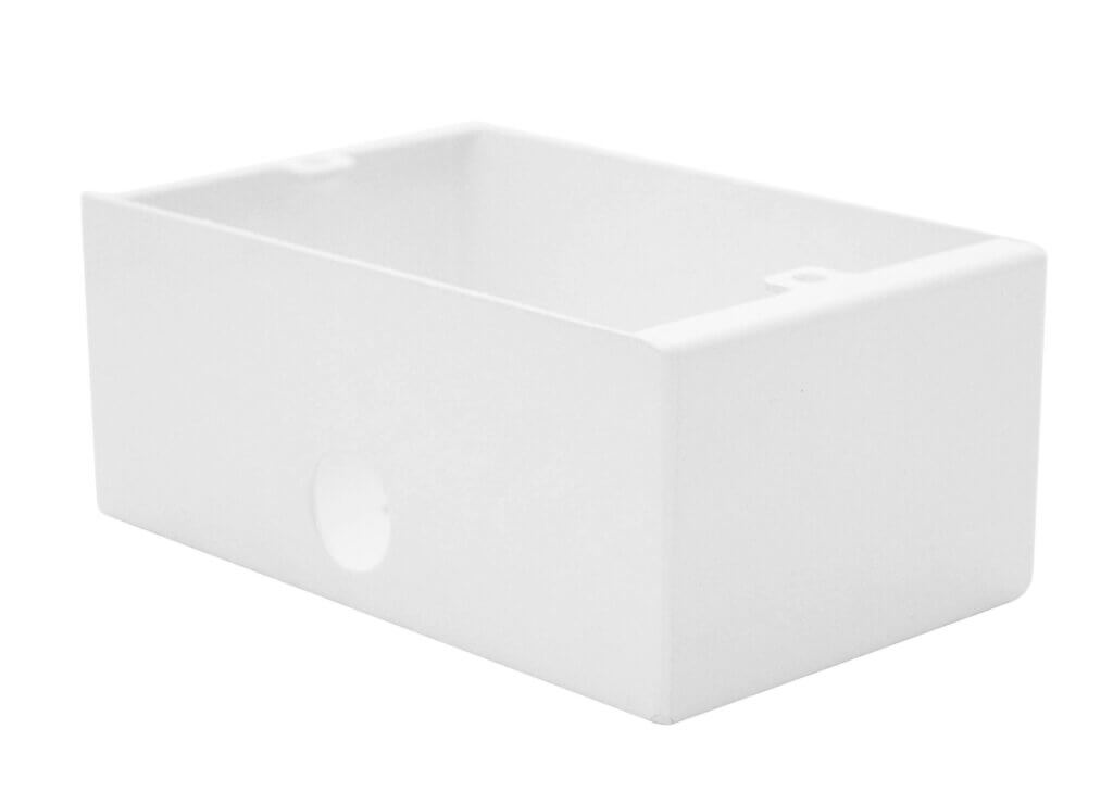 Kelsey Double Gang Extra Deep Wall Box White
