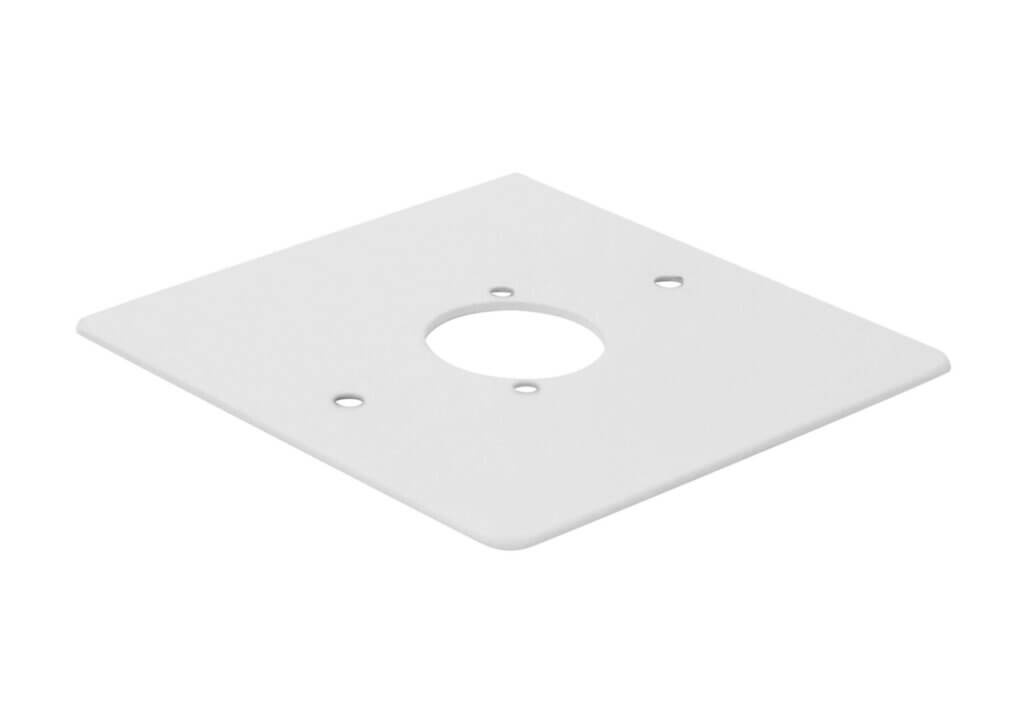 Kelsey Pre Punched Single Gang Plates White