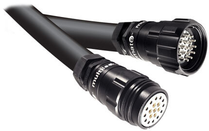 2.5mm 18 Core Ten47 19-Pin Line Male to Female Speaker Cable - Image 4