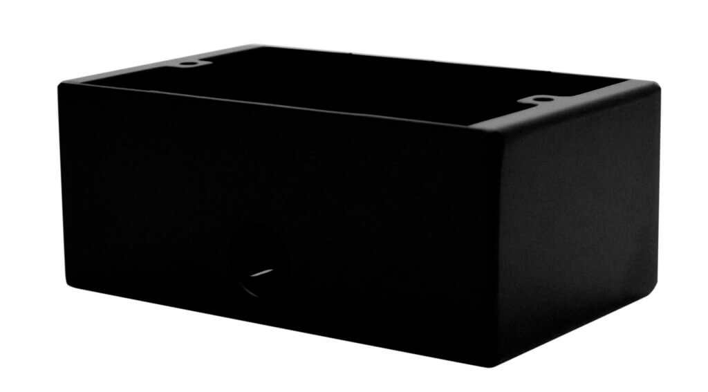Kelsey Double Gang Extra Deep Wall Box Black