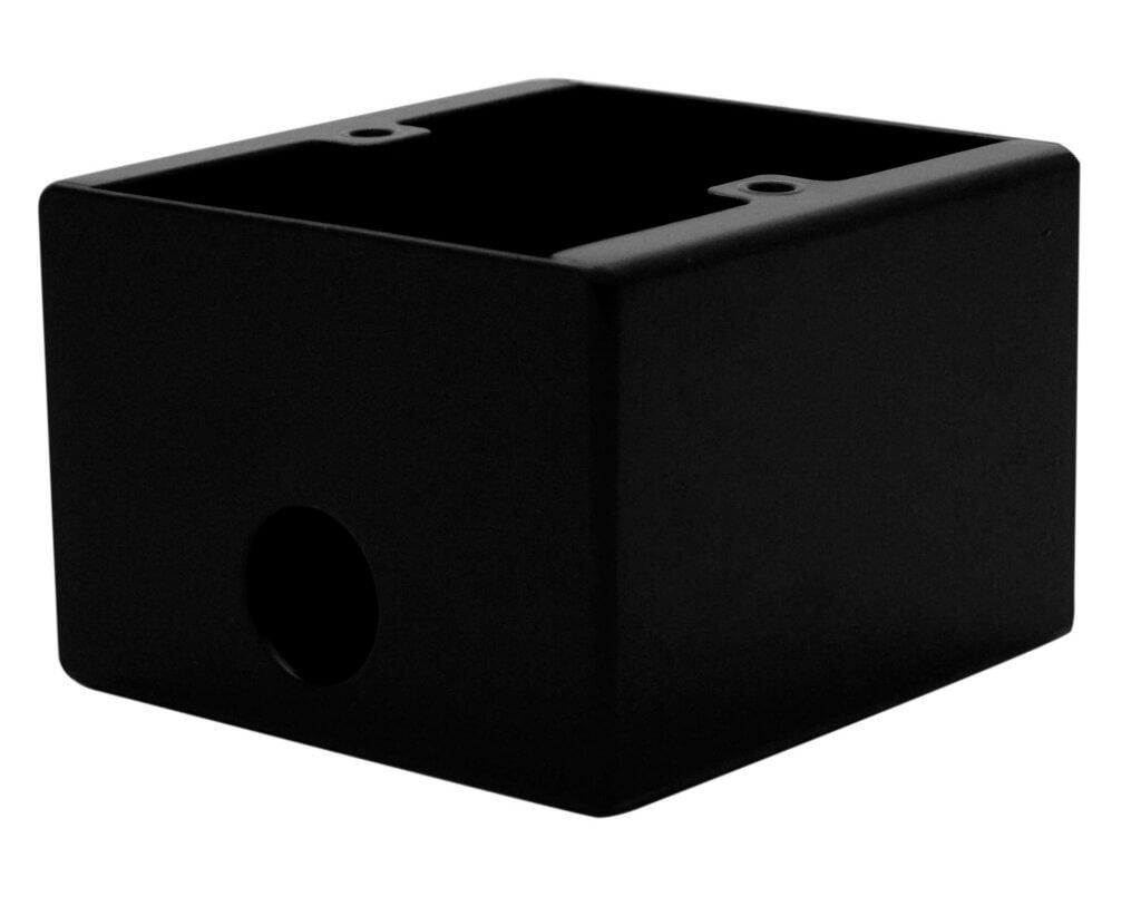 Kelsey Single Gang Extra Deep Wall Box Black