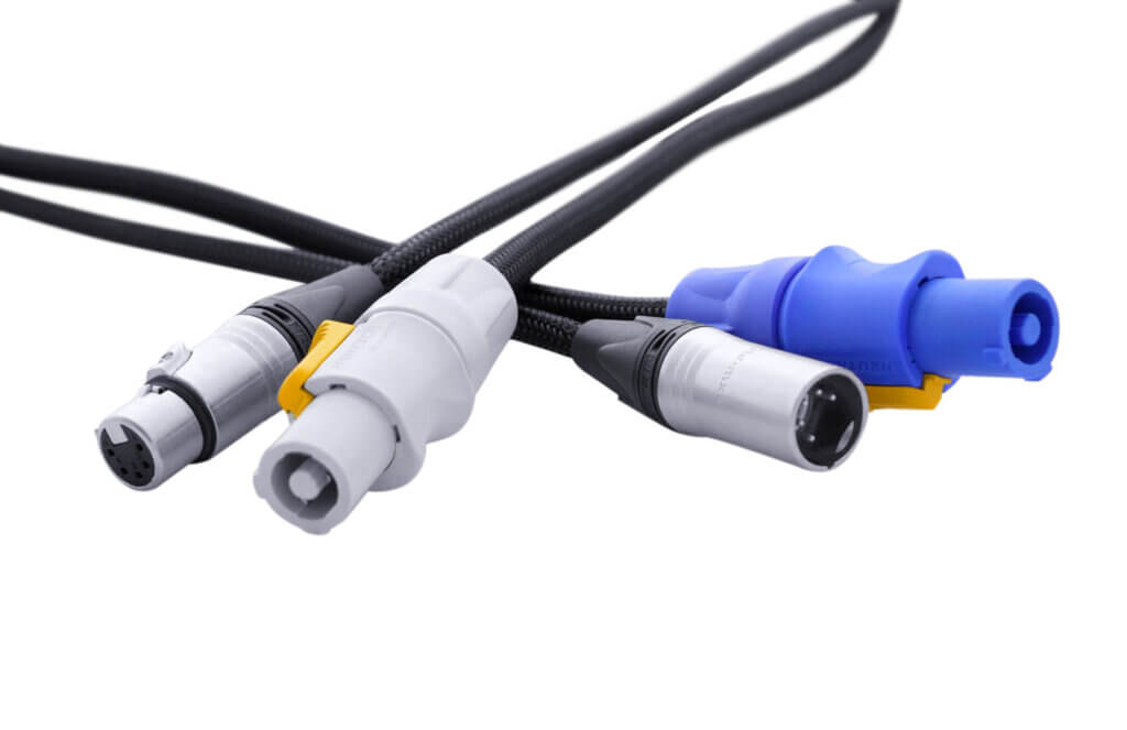 5-Pin XLR + Powercon Combi Cable