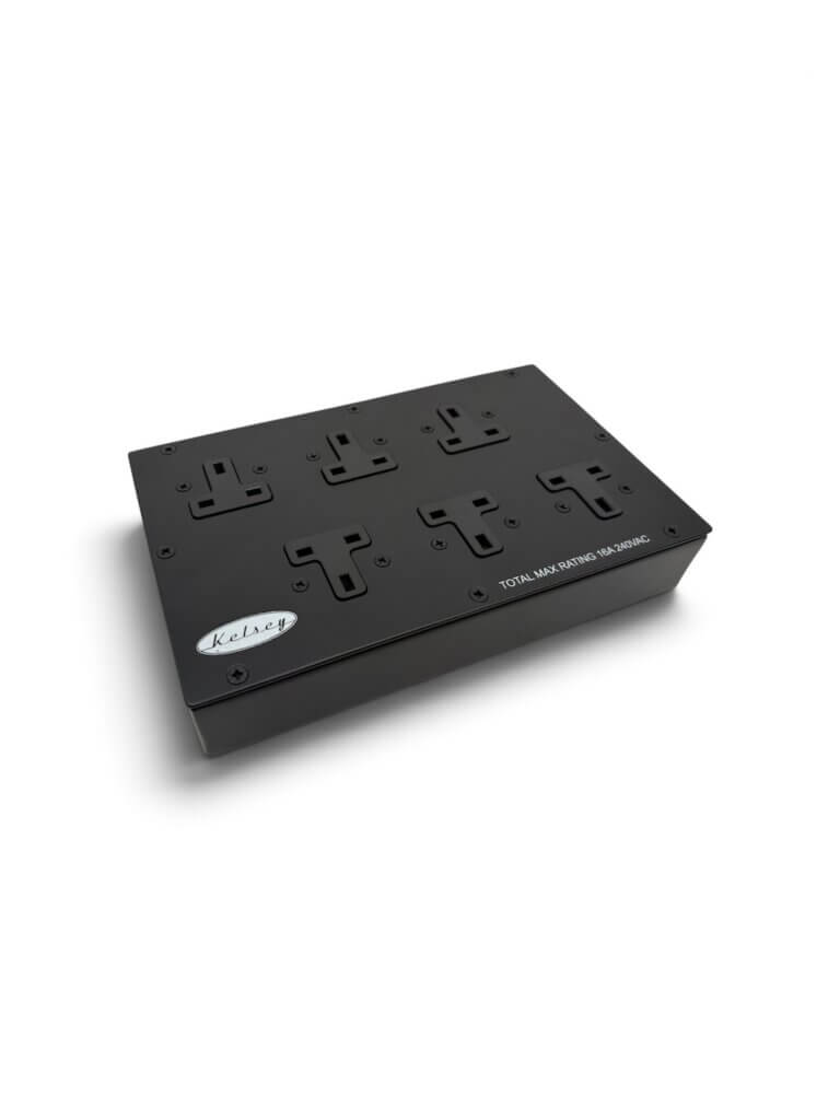 Kelsey Low Profile 6-Way 13A Power Distribution Unit with trueCon's